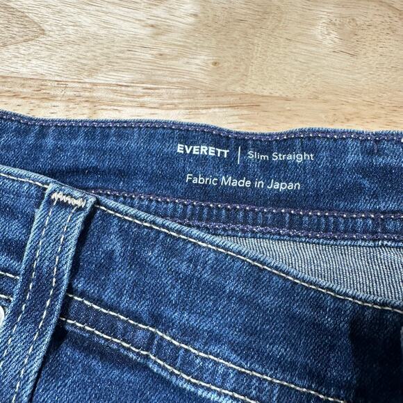 AG Adriano Goldschmied NWT Everett Slim Straight Jeans Size 40 x 33 Dark Blue - Picture 8 of 12